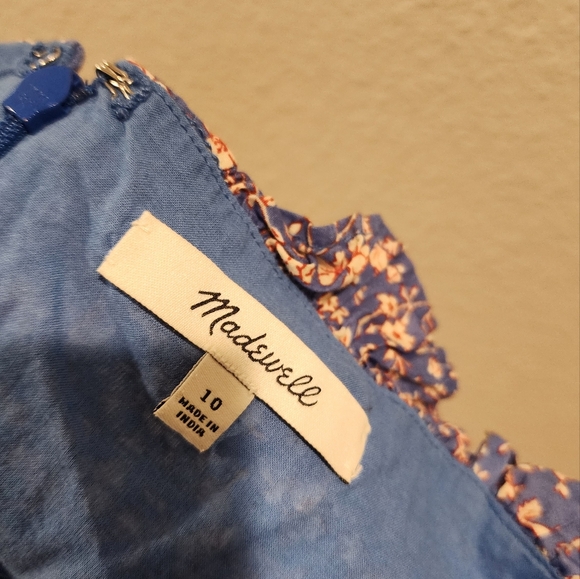 Madewell Blue Floral Dress - Picture 6 of 6